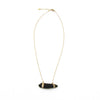 Irene | Sea Glass + Gold Necklace-Deep Olive-Ingrid Caduri Jewelry