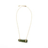 Irene | Sea Glass + Gold Necklace-Soft Sage-Ingrid Caduri Jewelry