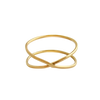 Hammered | Infinity Gold Ring-3-Ingrid Caduri Jewelry