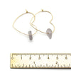 Heart Hoop Earrings | Rare Lavender Sea Glass & Gold