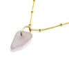 June | Purple Sea Glass + Gold Necklace