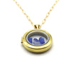 Rare sea glass locket with 14k gold filled