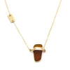 Mae | Sea Glass + Gold Necklace-Cool Aqua-Ingrid Caduri Jewelry