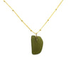 June | Sea Glass + Gold Necklace