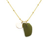 June | Sea Glass + Gold Necklace