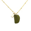 June | Sea Glass + Gold Necklace