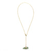 Roseline | Sea Glass + Gold Necklace-Soft Sage Green-Ingrid Caduri Jewelry