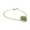 Rae Bracelet | Sea Glass + Gold Bracelet