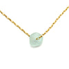 Alexandra | Sea Glass + Gold Anklet