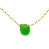 Alexandra | Sea Glass + Gold Anklet
