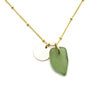 June | Sea Glass + Gold Necklace