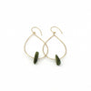 Grace | Sea Glass + Gold Earrings-Soft Sage-Ingrid Caduri Jewelry