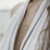 Irene | Sea Glass + Gold Necklace-Light Aqua-Ingrid Caduri Jewelry
