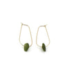 Serena | Sea Glass + Gold Earrings-Soft Sage-Ingrid Caduri Jewelry