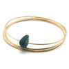 Sea Glass and Gold Bracelet