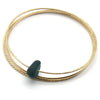 Sea Glass and Gold Bracelet