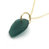 Sea Glass and Gold Necklace