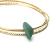 Sea Glass and Gold Bracelet