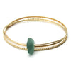 Sea Glass and Gold Bracelet