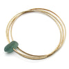 Sea Glass and Gold Bracelet