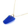 Rare cobalt sea glass necklace with  14 karat gold fill