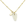 June | Sea Glass + Gold Necklace