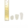 Mae | Sea Glass + Gold Necklace-Frosty White-Ingrid Caduri Jewelry