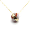 sea glass and gold necklace