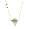 Cecilia | Sea Glass + Gold Necklace-Cool Aqua-Ingrid Caduri Jewelry