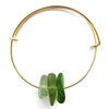 Manifest Love Sea Glass Gold Bracelet